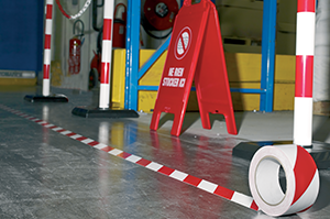 Ruban chevalet poteau usine