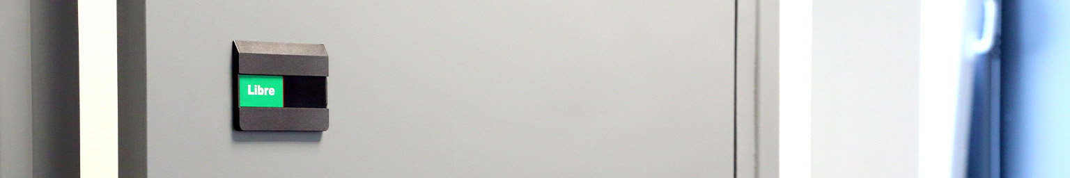 Plaque de porte libre et occupé & porte-nom