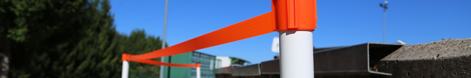 Poteaux à sangle 50mm - Tube Aluminium Poteaux à sangle 50mm - Tube Aluminium