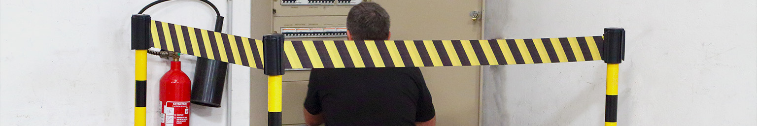 Poteaux PVC à sangle 100 mm