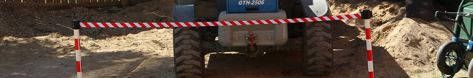 Poteaux PVC à sangle 50 mm