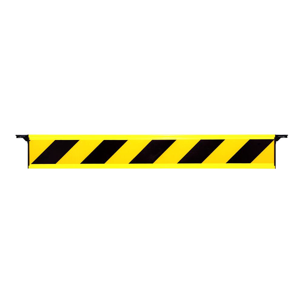 Barrière fixe de 1,5m rétroréfléchissante Jaune/Noire Hachuré - 1320055