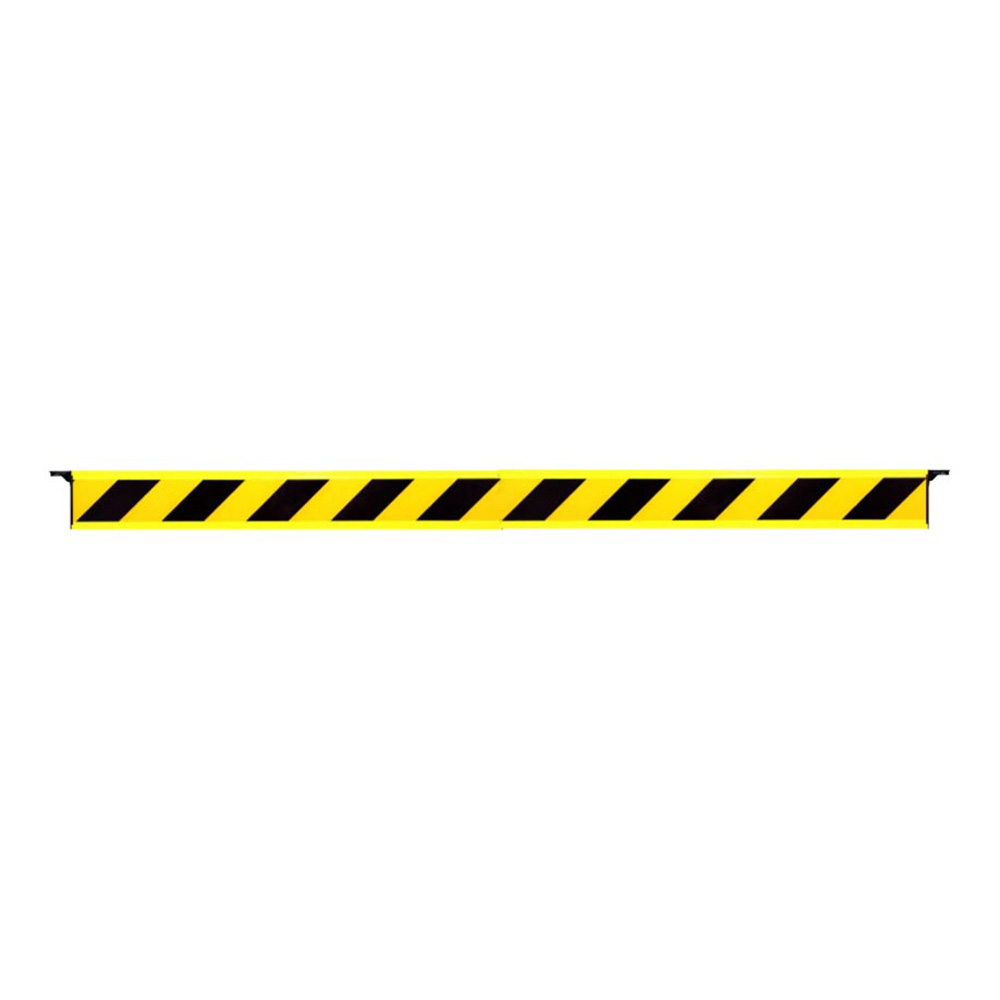 Barrière fixe de 2m rétroréfléchissante Jaune/Noire Hachuré - 1320093
