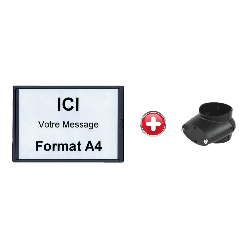 Support d'information A4 ABS avec collier - 2030236