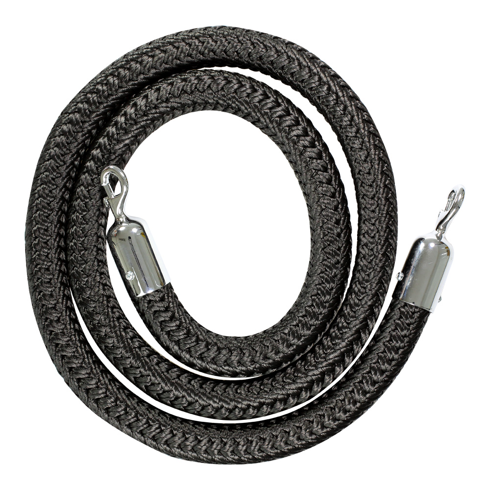 Cordon à mousqueton de 2 m Noir - 2040044