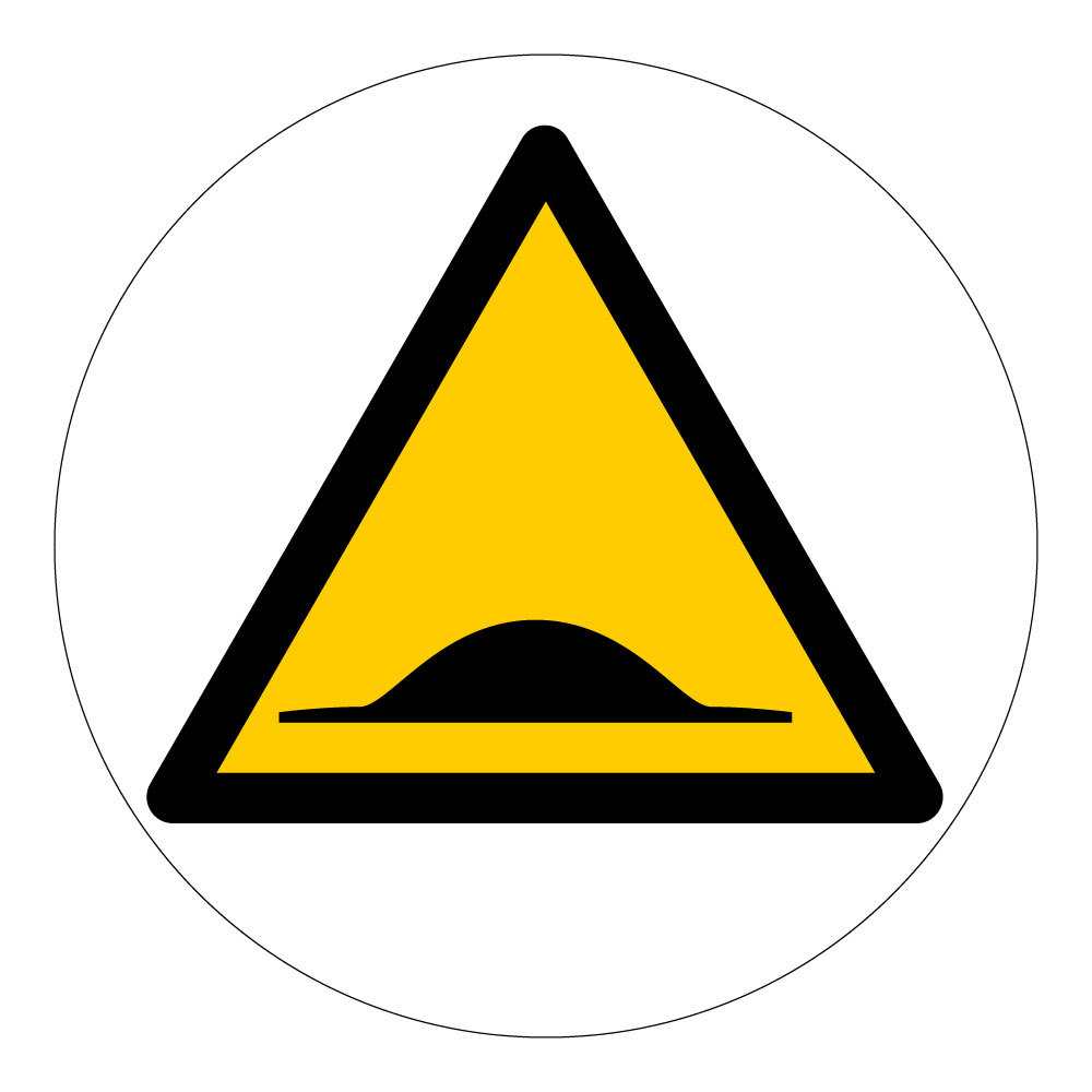 Panneau Danger ralentisseur pour sol - Ø 300 mm - 4007038