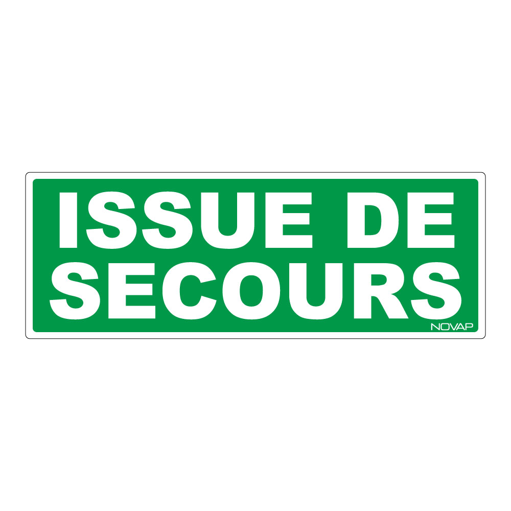 Panneau Issue de secours - Rigide 330x120mm - 4035567