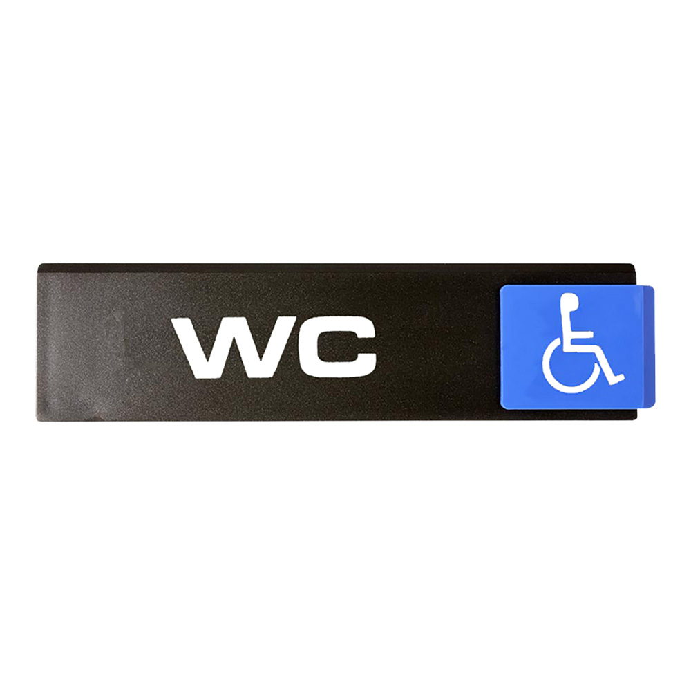 Plaque de porte WC handicapés - Europe Access 175x45mm - 4261393