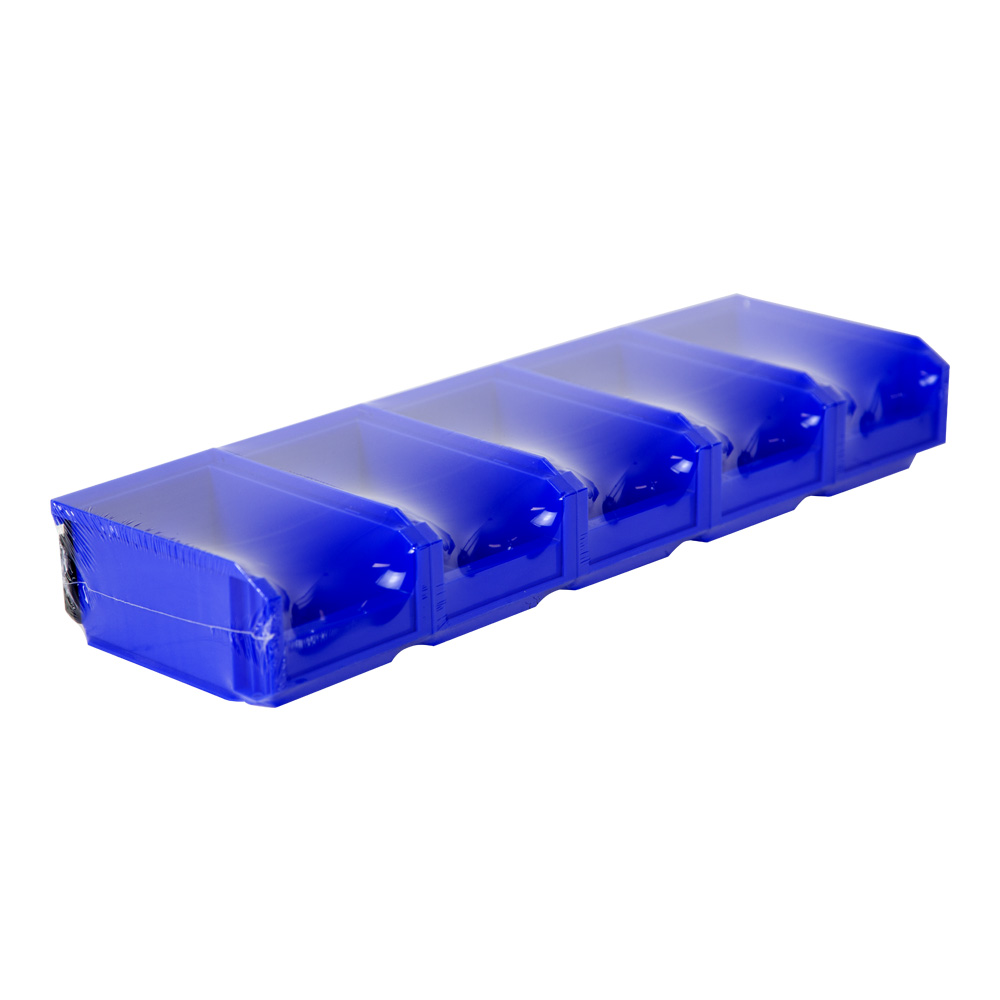 Lot de 5 Bacs European 1L Bleu avec Barre - 5015063