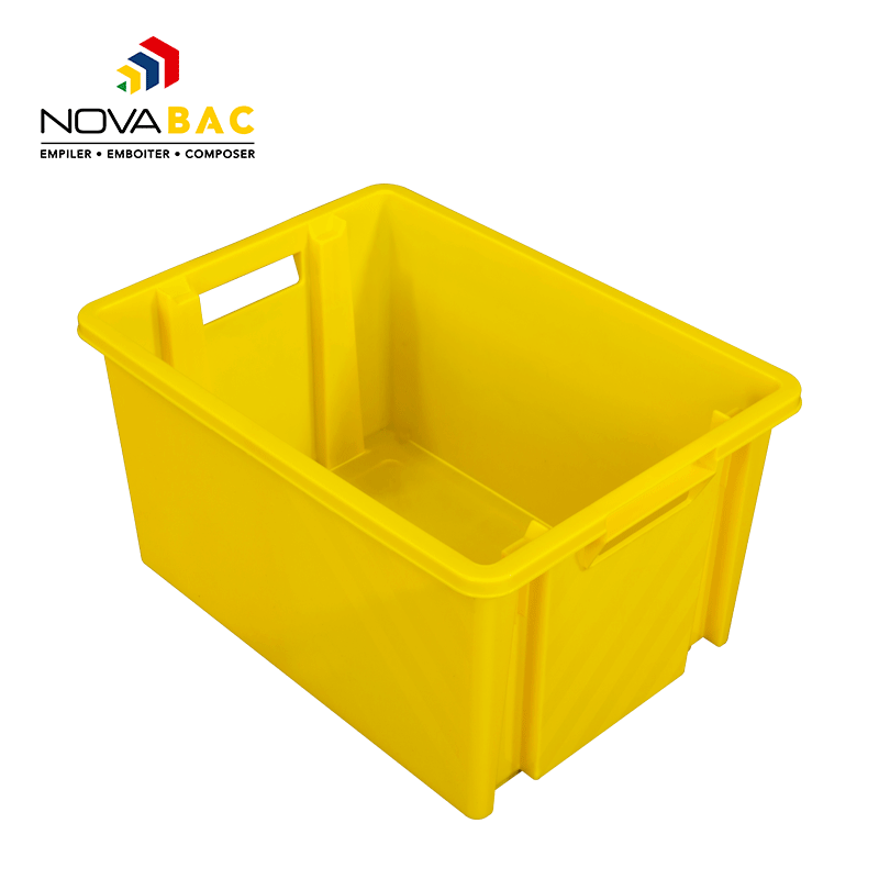 Boite de rangement Novabac 6 au 54 Litres Jaune - Novap