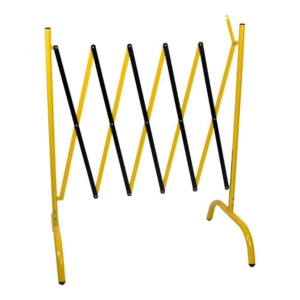 Barrière de chantier extensible droite - Jaune/Noir - 8000240
