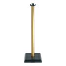 Poteau PVC champagne sur socle lest&eacute; 3kg - Novap