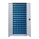 Armoire 14 tablettes avec portes &eacute;quip&eacute;e de bacs 1L - 5201336