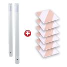 Kit Piétons - Tubes Blanc - Dalles Ivoire/Blanc - Novap