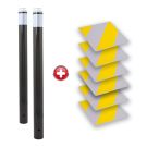 Kit passage piétons - Tubes Gris - Dalles Jaune/Gris - 6200178