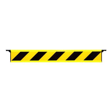 Barrière fixe de 1,5m rétroréfléchissante Jaune/Noire Hachuré - Novap