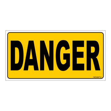 Panneau Danger - Rigide 960x480mm - 4000138