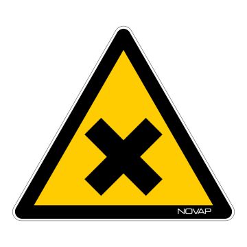 Panneau Danger matières nocives ou irritantes - Novap