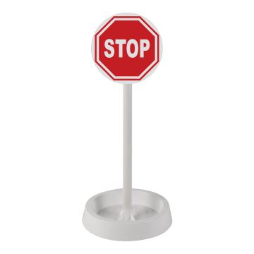 Poteau PVC grande hauteur Blanc sur socle terrasse avec support panneau - Novap