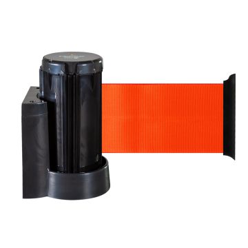 Enrouleur mural avec sangle Orange fluo 3m x 100mm - 2700375