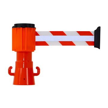 Dérouleur 50mmx3m Rouge/Blanc Rétroréfléchissant - Novap