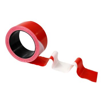 Ruban haute résistance 50mmx100m Rouge/Blanc - Novap