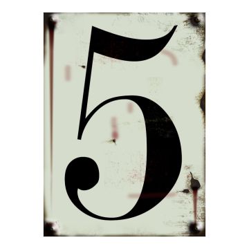 N°5 - vintage rigide adhésif fond beige - 4004457