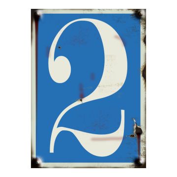 N°2 - vintage souple adhésif fond bleu - 4004624
