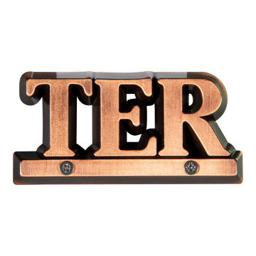 N° Ter - Zamak Cuivre vieilli 80mm - Novap