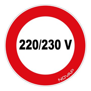Panneau 220/230 volts - Rigide Ø80mm - 4020365