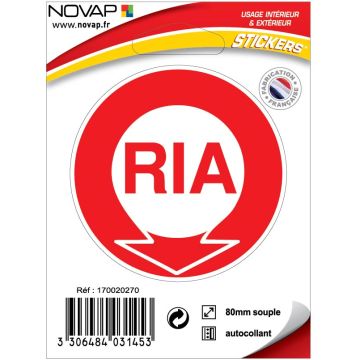 Panneau RIA - Vinyle adhésif Ø80mm - 4031453