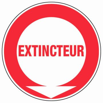 Panneau Extincteur (texte) - Rigide Ø180mm - 4040110