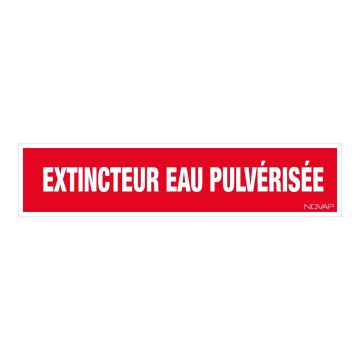 Panneau Extincteur eau pulverisée - Rigide 330x75mm - 4120416