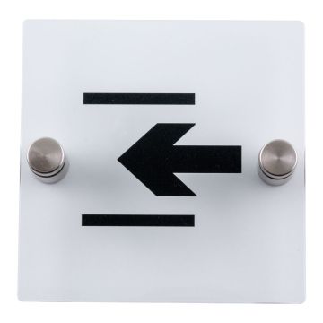 Plaque de porte transparente - Sortie - Novap