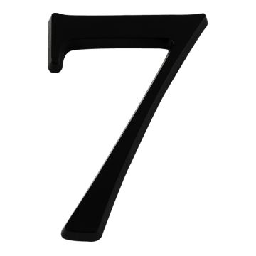 Chiffre 7 en relief autocollant - Noir