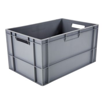 Bac 600x400x320 mm 60L gris norme Europe - Novap