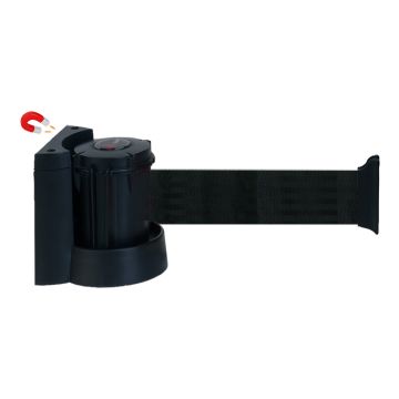 Support mural magnétique avec sangle Noir 4m x 50mm - novap