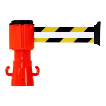 Dérouleur 50mmx3m Jaune/Noir Rétroréfléchissant - Novap