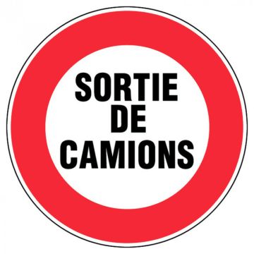 Panneau Sortie de camions - Rigide Ø450mm - 4080161