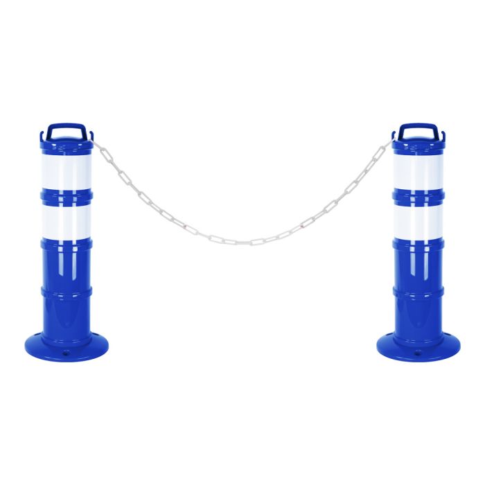 Kit de 2 balises modulables Bleue avec deux bandes rétroréfléchissantes - Novap