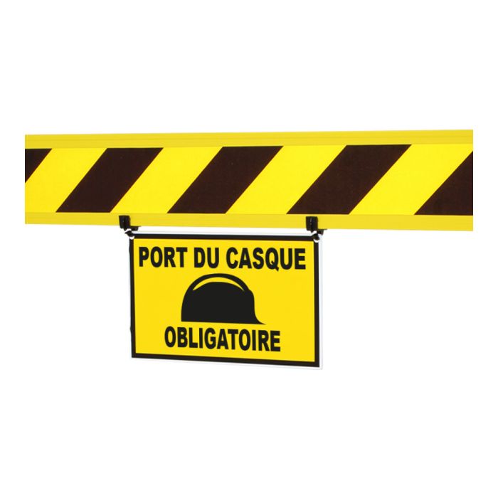 Panneau - Port du casque obligatoire - pour barrière fixe - Novap