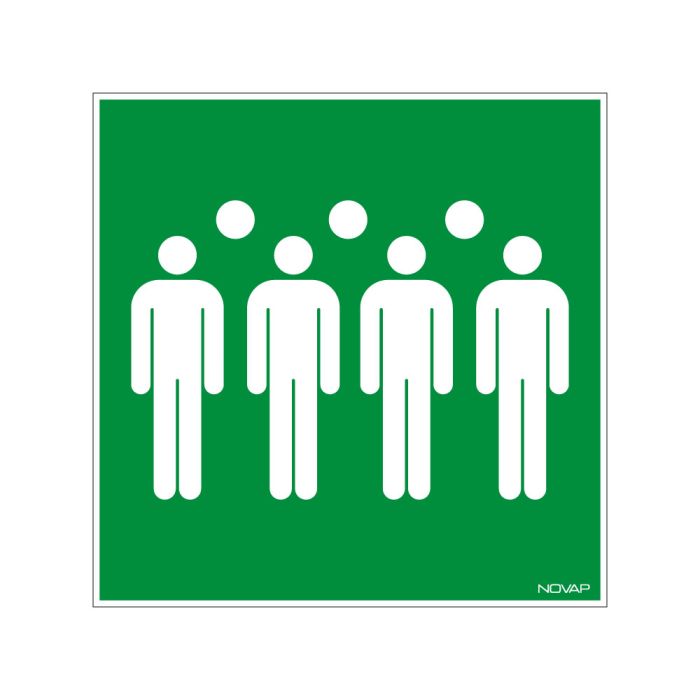 Panneau Zone de confinement - Rigide 480x480 - Novap