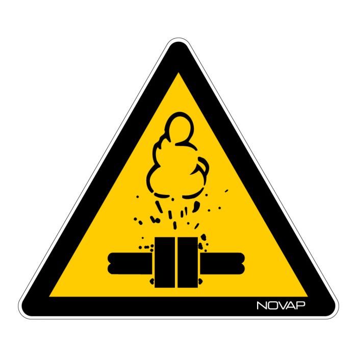 Panneau Danger vapeurs chaudes - Novap