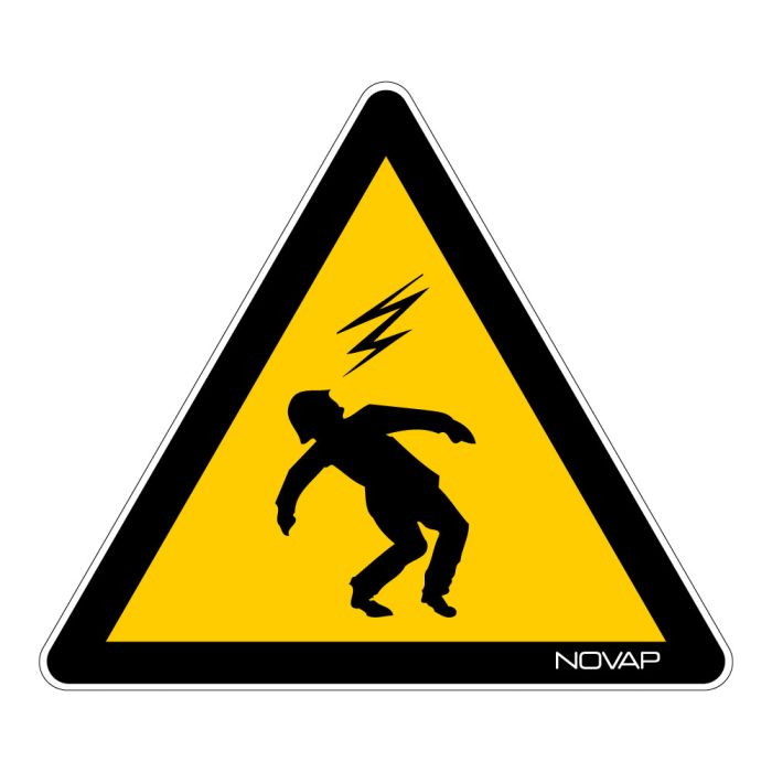 Panneau Danger d'électrocution - Novap