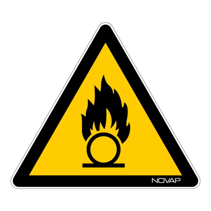 Panneau Danger substances comburantes - Novap