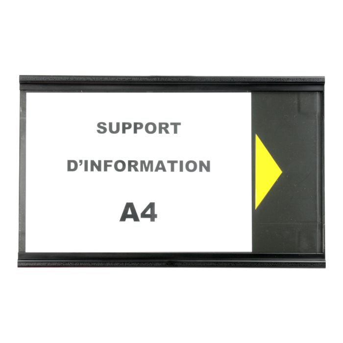 Panneau d'Information A4 Noir - Novap