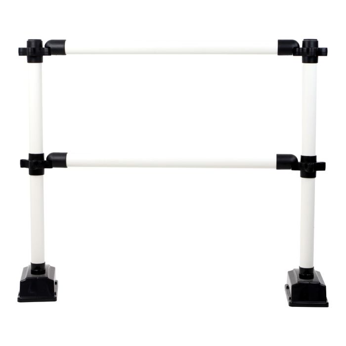 Barrière Express 2 lisses 1m Blanc - Novap