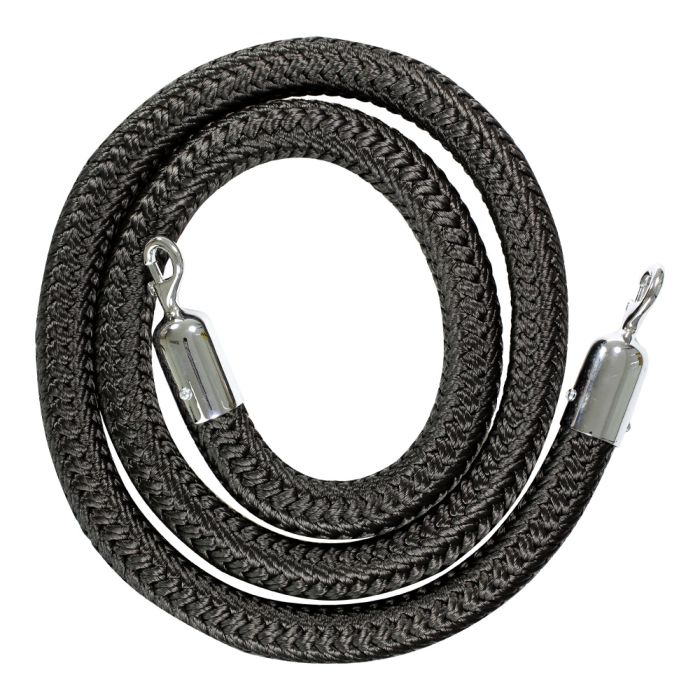 Cordon à mousqueton de 2 m Noir - Novap