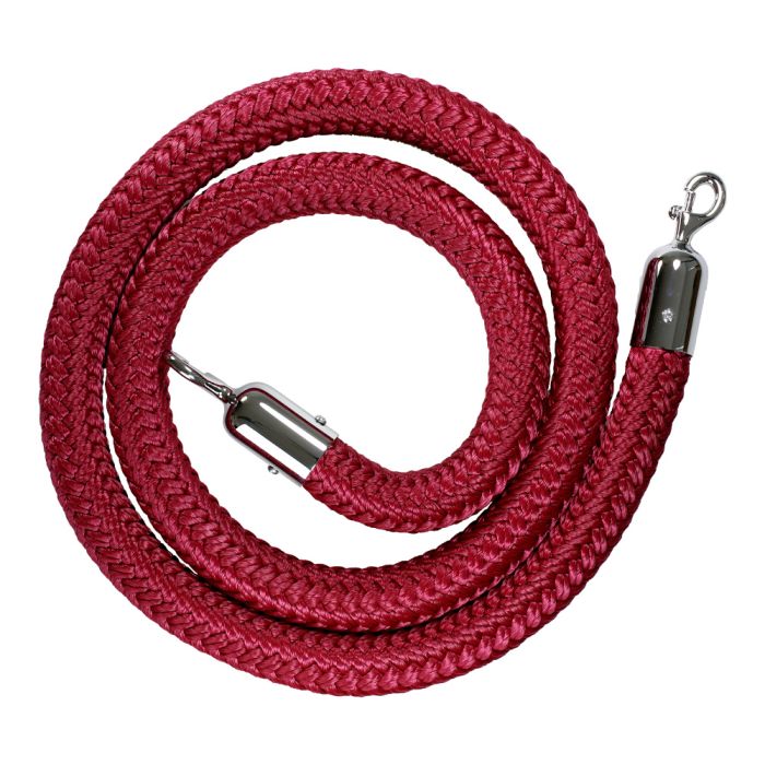 Cordon à mousqueton de 2 m Bordeaux - Novap