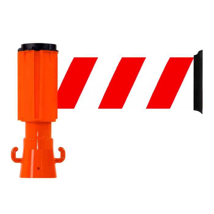 Enrouleur 100mmx3m Rouge/Blanc - Novap